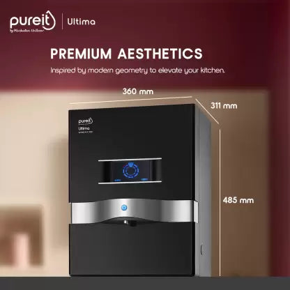Pureit by HUL ULTIMA MINERAL 10 L RO + UV + MF Water Purifier with Digital Purity Indicator  (Black) Pureit by HUL ULTIMA MINERAL 10 L RO + UV + MF Water Purifier with Digital Purity Indicator  (Black)